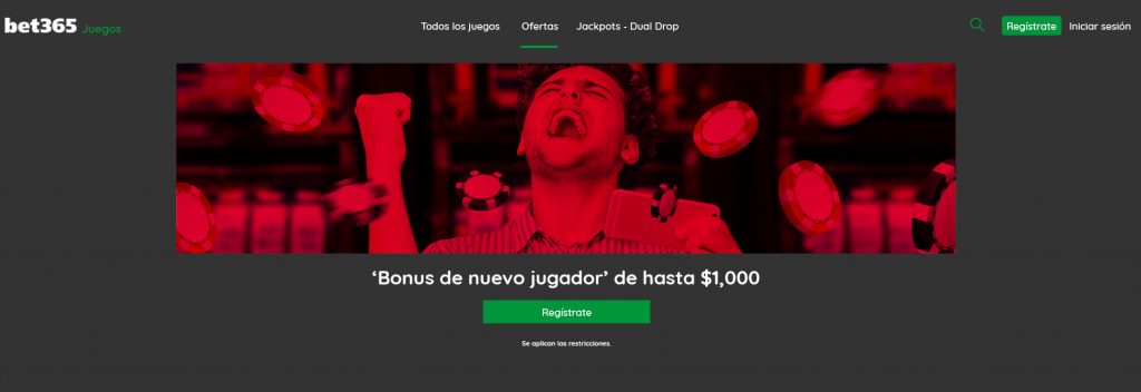 Bono bienvenida Bet365