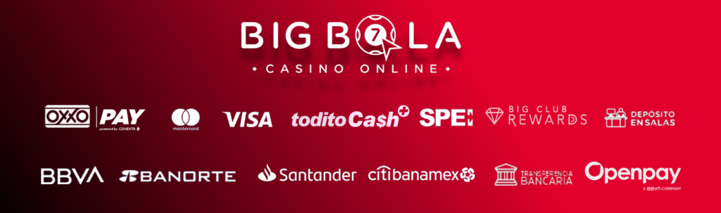 Métodos de pago diponibles en BigBola