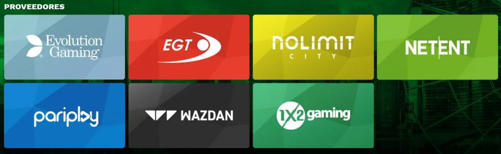 Proveedores de juegos de casino