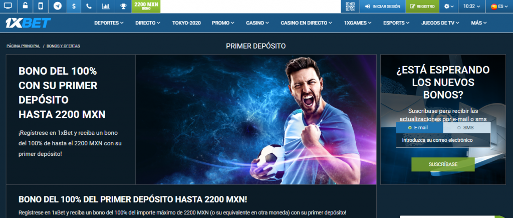 1xbet-bono bono-bienvenida